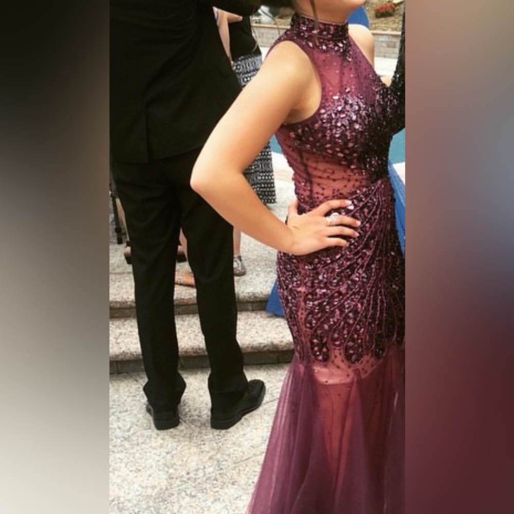 Purple Prom Dress - Picture 3 of 5